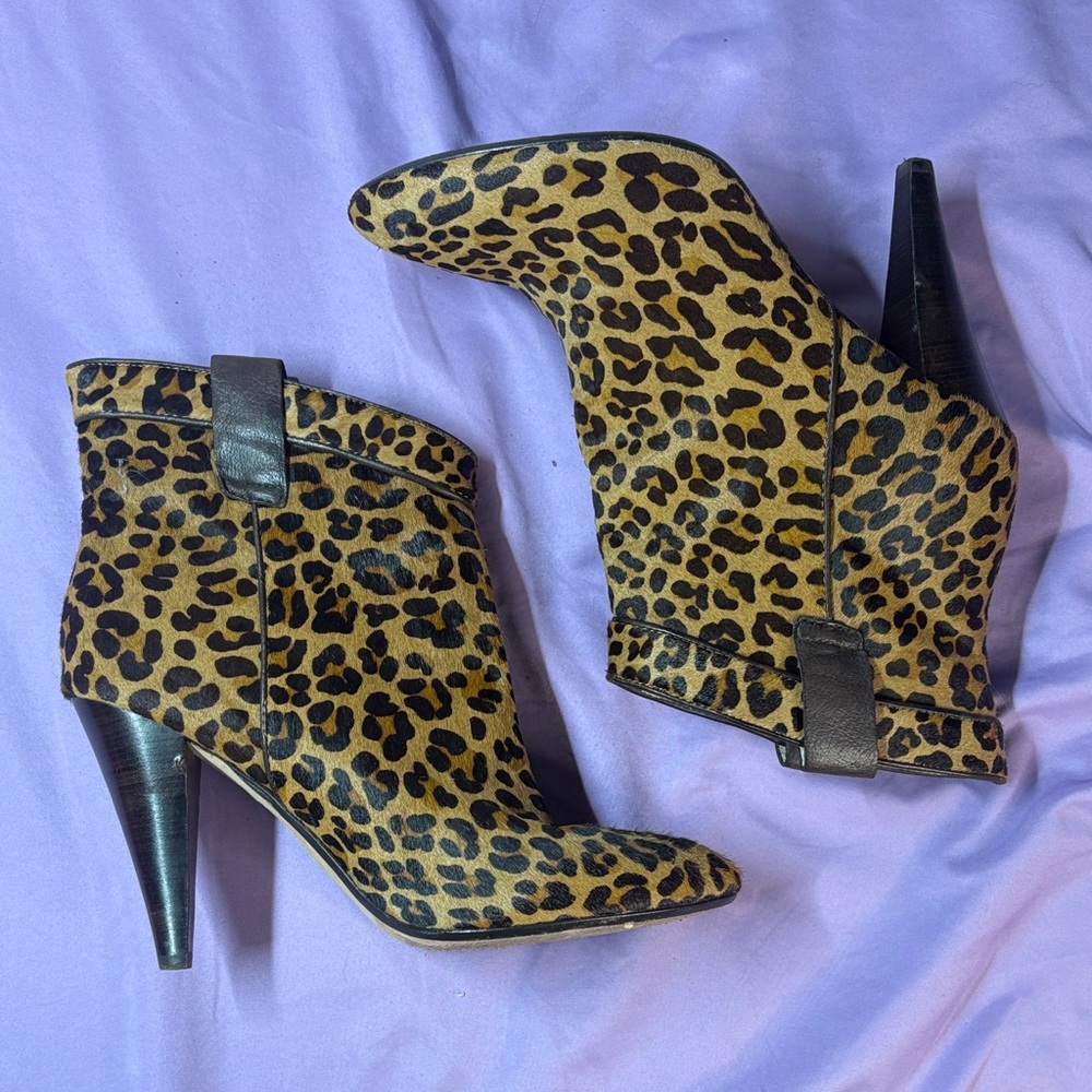 Ella Moss Animal Print Ankle Booties